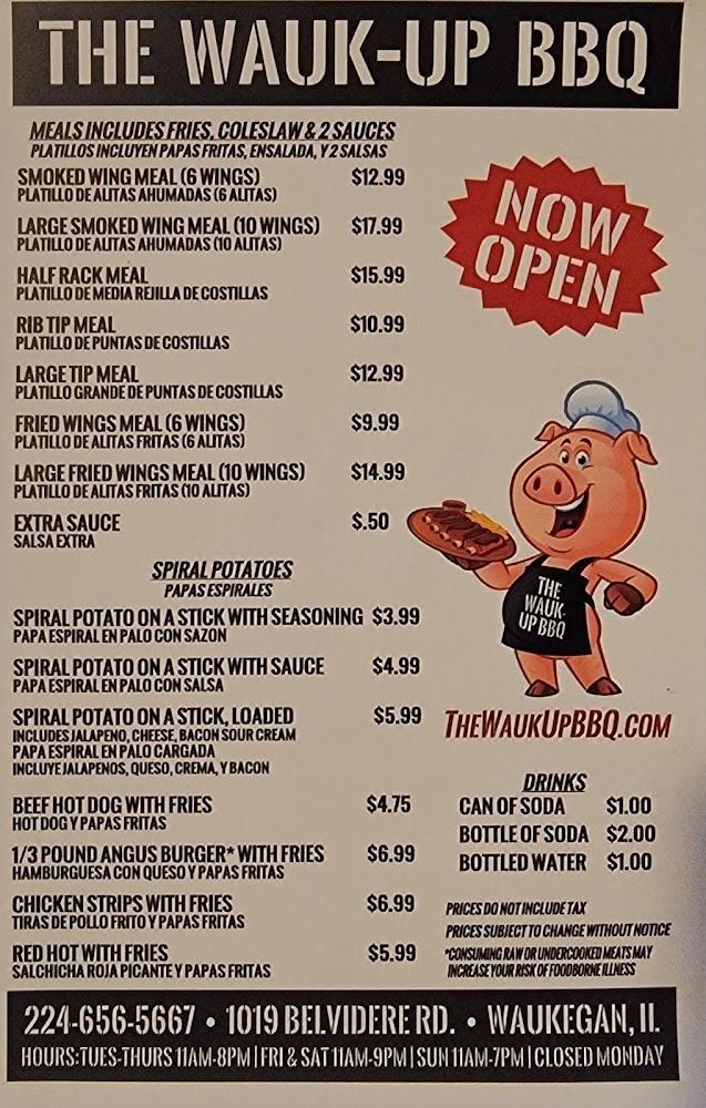 The Wauk-Up BBQ Menu image 1